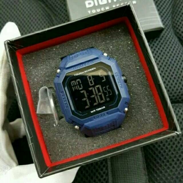 JAM TANGAN PRIA DIGITAL DIGITEC DG 3085T TOUCH SCREEN NAVY ORIGINAL