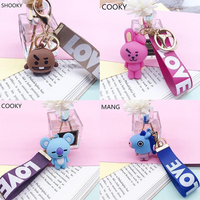 INFY - Keychain LOVE Gantungan Kunci Korea Boneka Kpop Lucu Aksesoris Tas Import A032