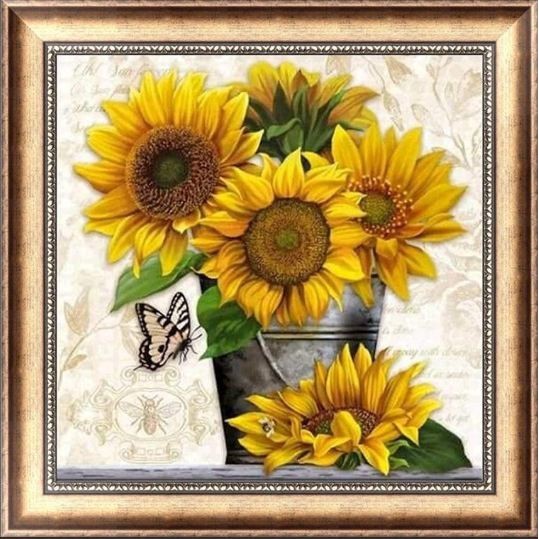 DIY Full Drill Diamond Painting - 5D Sunflower Stitch Kit #01