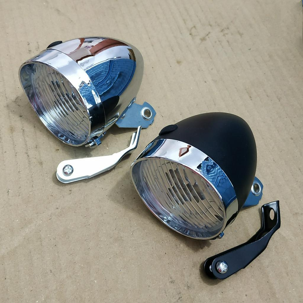 lampu sepeda onthel jadul 3 led