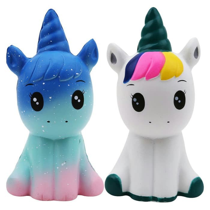 MOMBABY1 Squishy My Little Pony atau Squishy Unicorn Rainbow