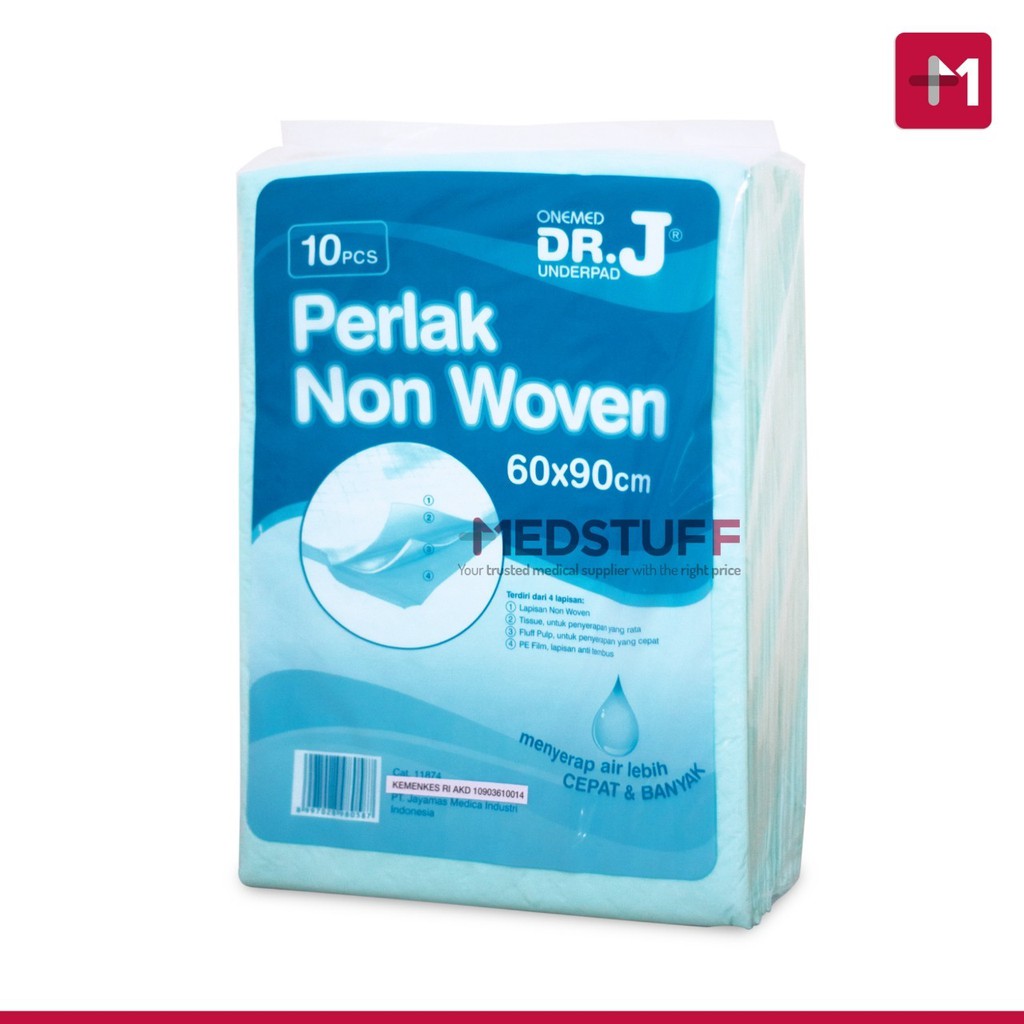 Underpad Onemed 60 x 90 Underpad DrJ Perlak Onemed isi 10s