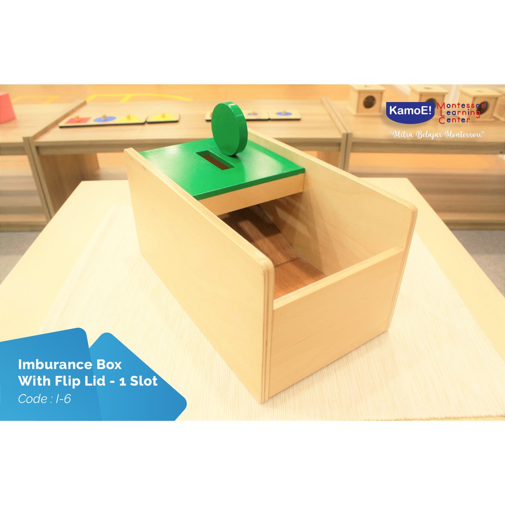 

Imburance Box With Flip Lid --1slot Montessori Material