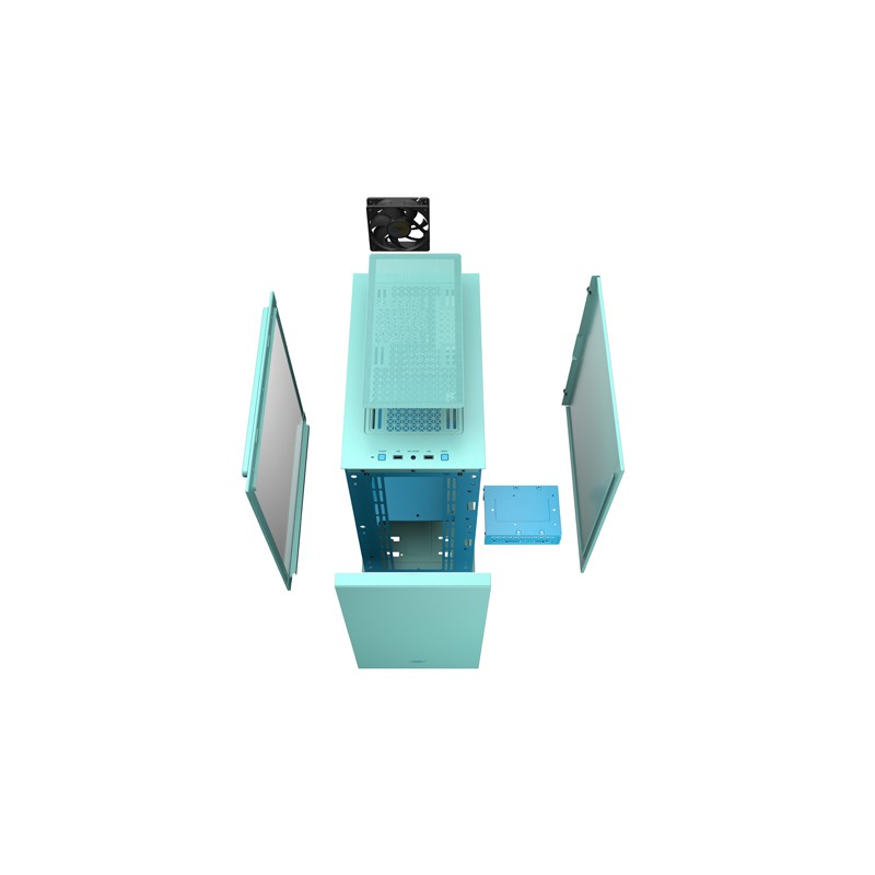 DEEPCOOL MACUBE 110 Green + 1 Fan Micro ATX Casing PC