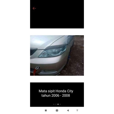 Mata sipit honda city tahun 2006-2008 warna hitam dop