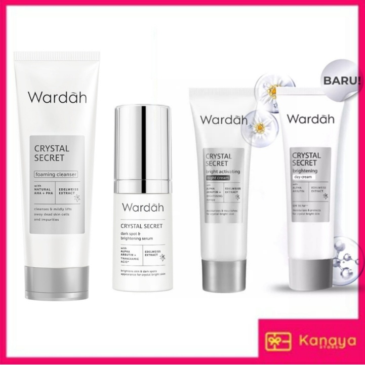 Paket Glowing Wardah Crystal Secret 4pcs