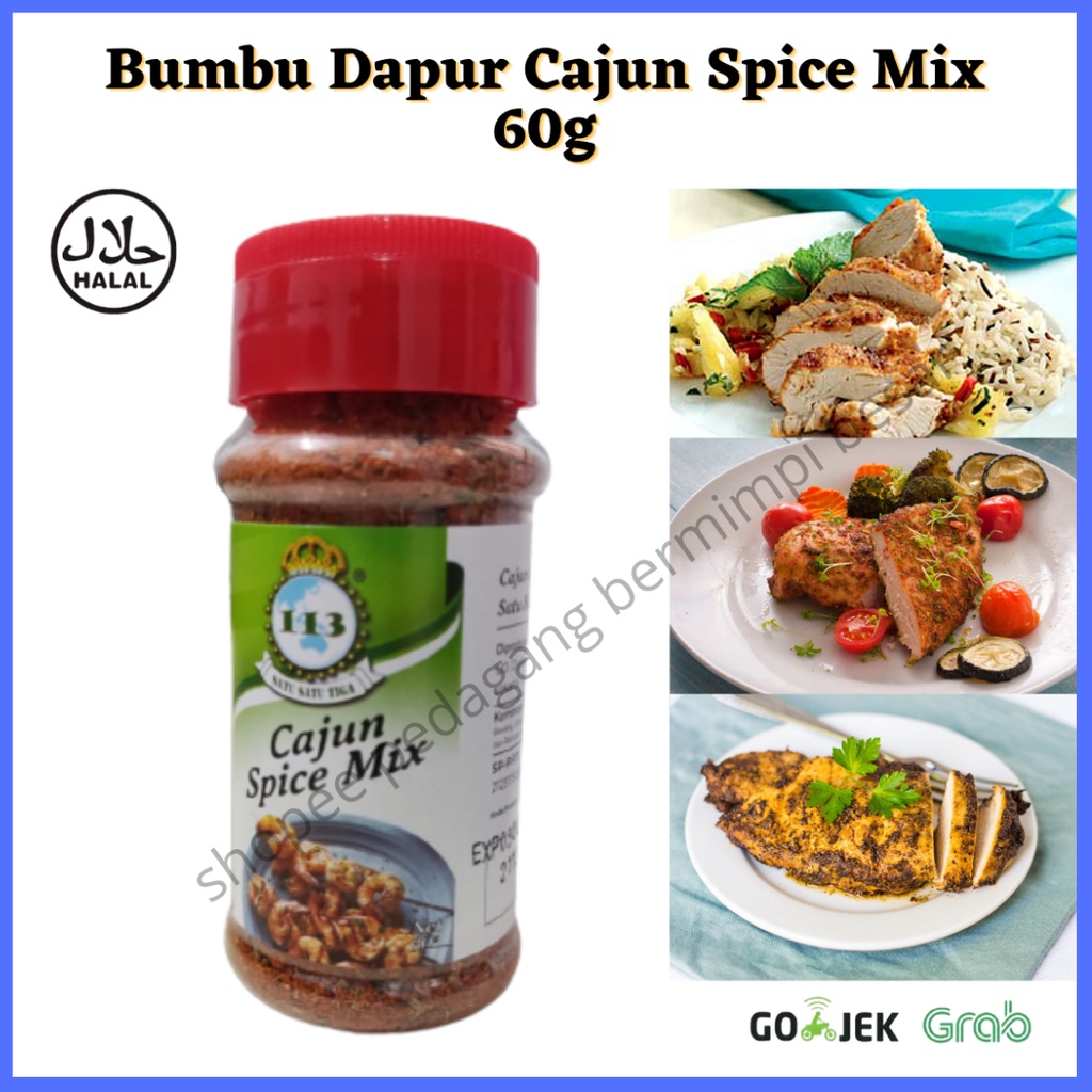 

113 Cajun Spice Mix / Bumbu Dapur / Penyedap Rasa/ Rempah Rempah/ Bumbu Masak/ Cajun