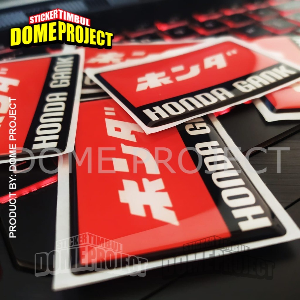 STIKER MOTOR [REAL PICT] STIKER HONDA GANK JAPAN EMBLEM STIKER OUTDOOR STIKER EMBLEM LENTUR AKSESORIS SEPEDA MOTOR