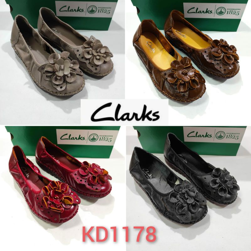 SEPATU CLARKS KD1178 / SEPATU KULIT / SEPATU KANTOR WANITA