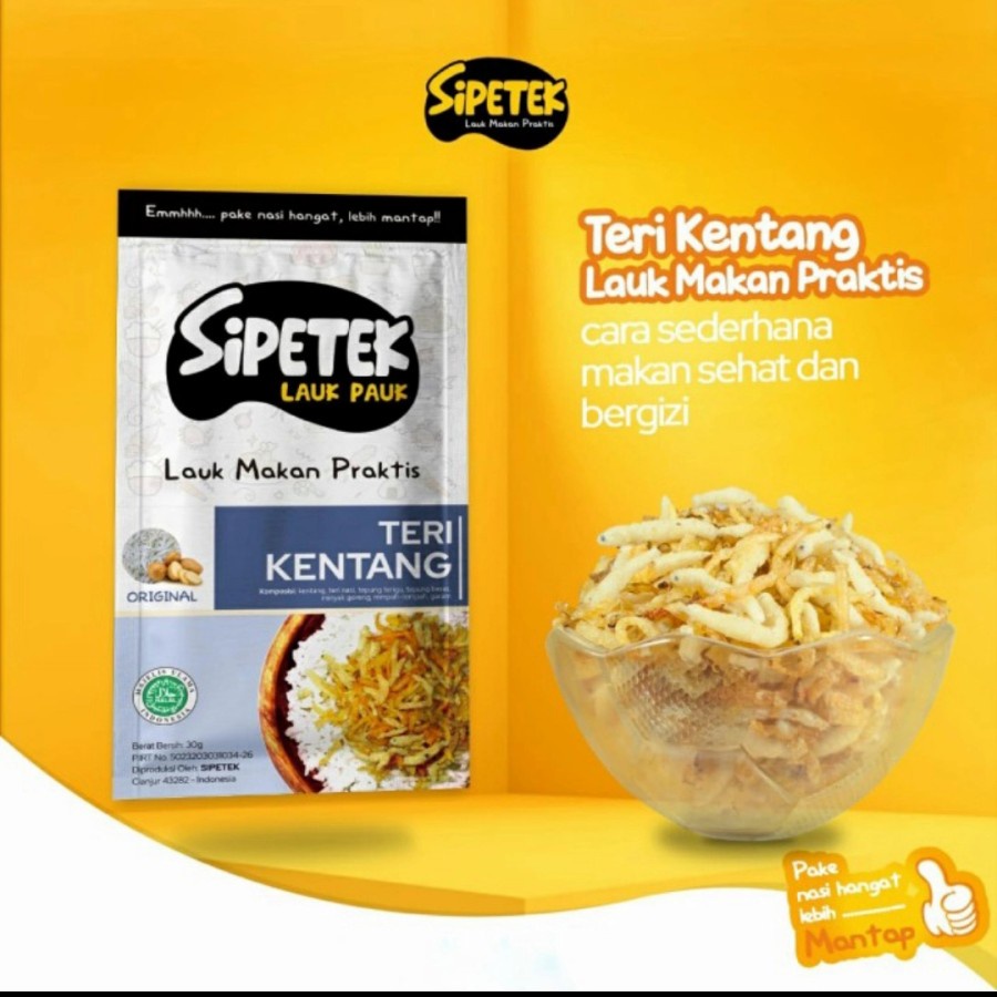 

SiPetek Teri Kentang Lauk Makan Praktis