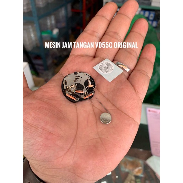 Mesin jam tangan Original VD55C posisi jarum kecil di angka 6.9.12