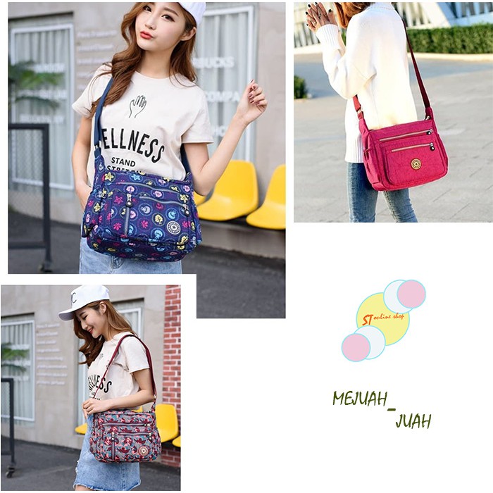 Suoyate Eva Nylon Women Sling bag/Tas Wanita/Tas Selempang Wanita/Tas Selempang/Sling Bag