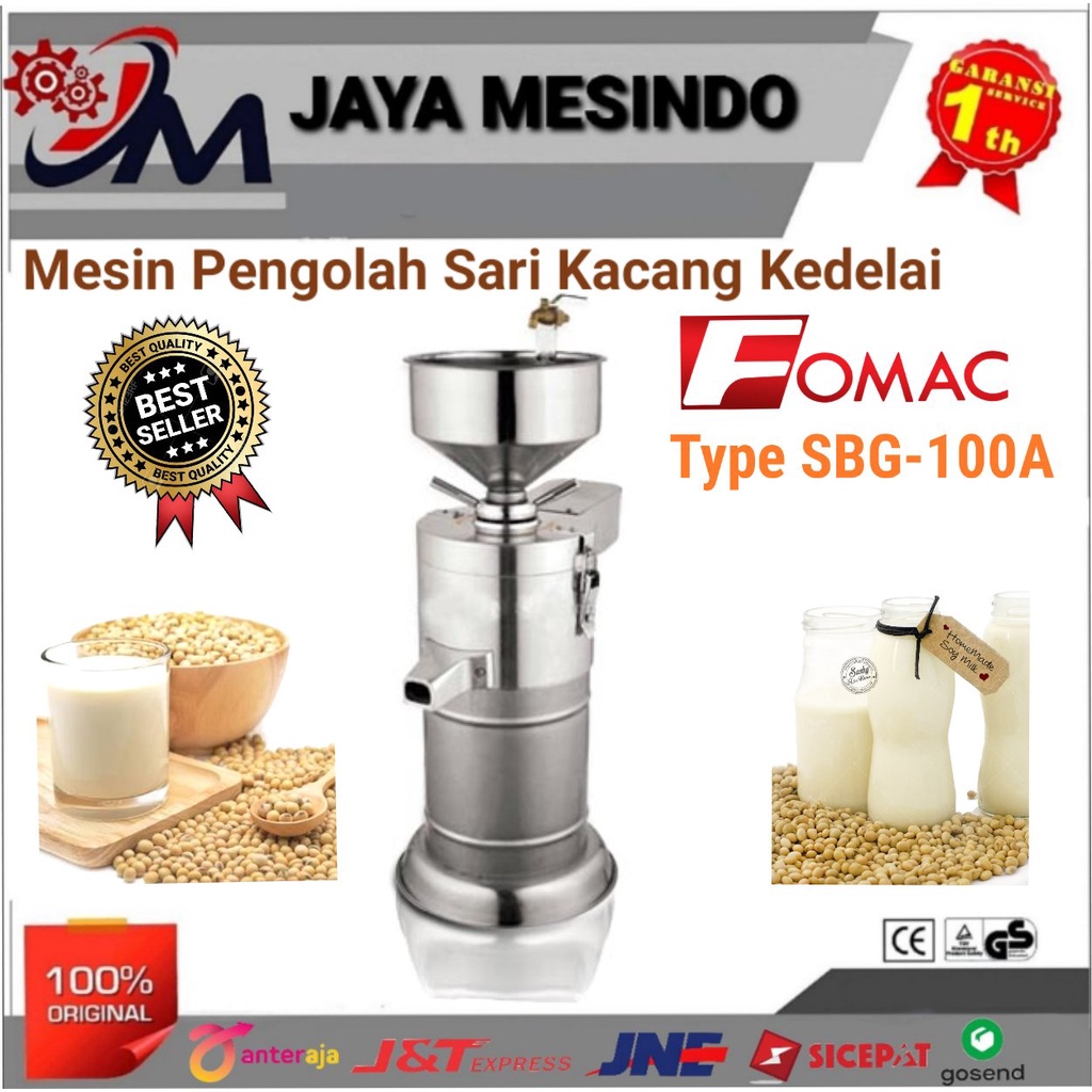 Mesin Giling Kacang Kedelai Susu Kacang Soyabean SBG-100A FOMAC