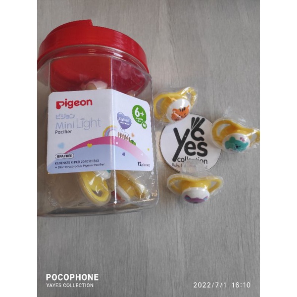 Pigeon Empeng dot 1 Pcs pegangan bayi baby balita ekonomis karakter Sillicone nipple pacifier BPA Free