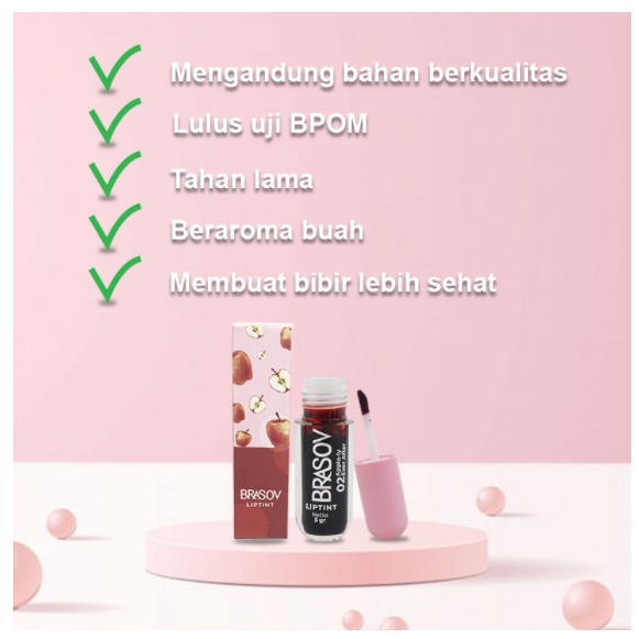 BRASOV Liptint / Pewarna Bibir 5 Gram Pigmented BPOM