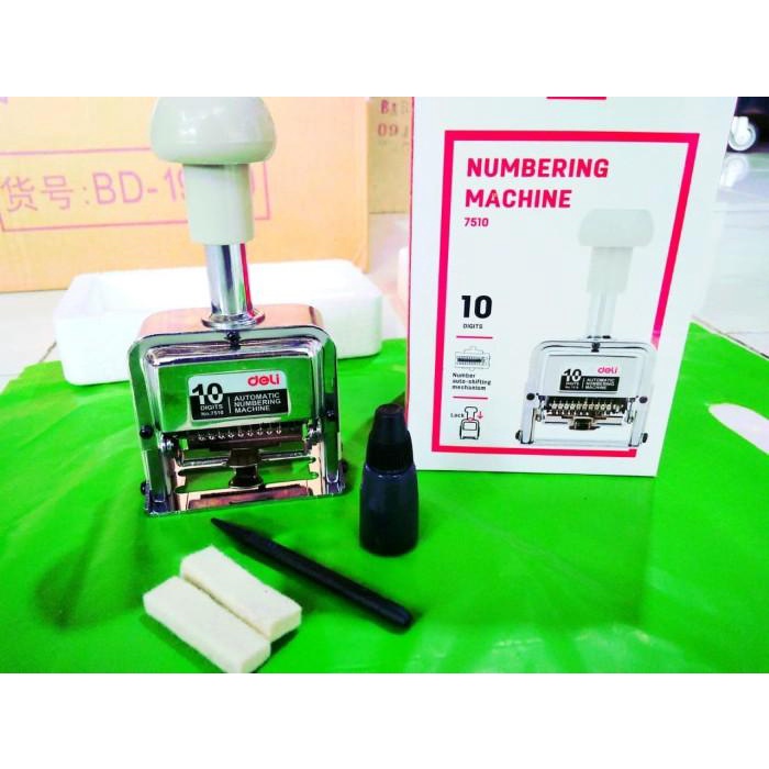 

Stempel Automatic Numbering Machine 10 Digit Deli 7510