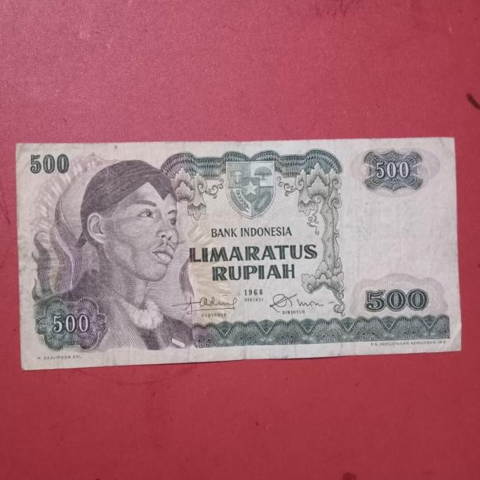 TERMURAH Uang lama Indonesia Rp 500 Soedirman Sudirman 1968 uang kuno TP85tz KPL096