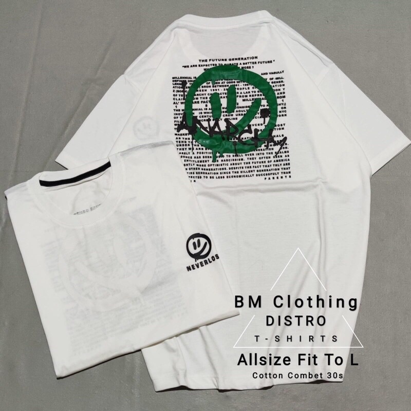 BAJU KAOS T SHIRT ATASAN DISTRO PRIA WANITA COWOK CEWEK GAMBAR BELAKANG SURFING SURF SKATE EMOJI EMO