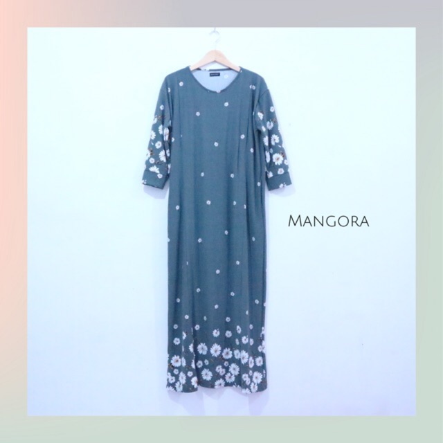 Sahira Maxi Dress Motif Bunga (BUSUI FRIENDLY, baju menyusui, bukaan kanan kiri, dress, gamis)