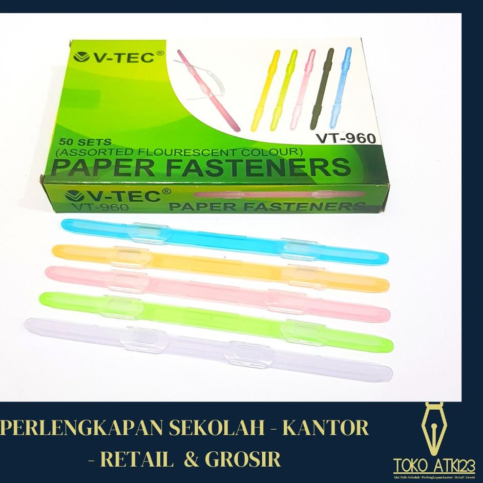 

Best! Acco Paper Fastener / Snelhetcer V-Tec VT-960 Besar Isi 50 pcs .,
