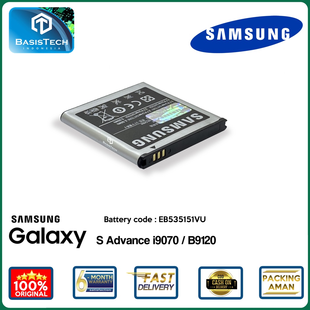 BATERAI SAMSUNG S ADVANCE i9070 - B9120 - EB535151VU - ORI