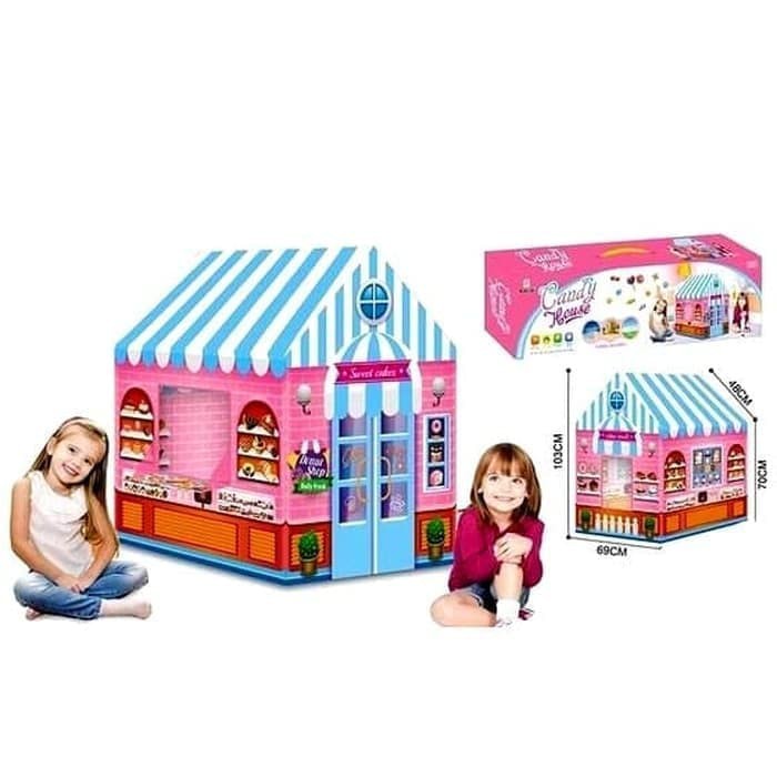 mwn.toys Play Tent Indoor Outdoor Candy House 995-7070A - Tenda Rumah Anak