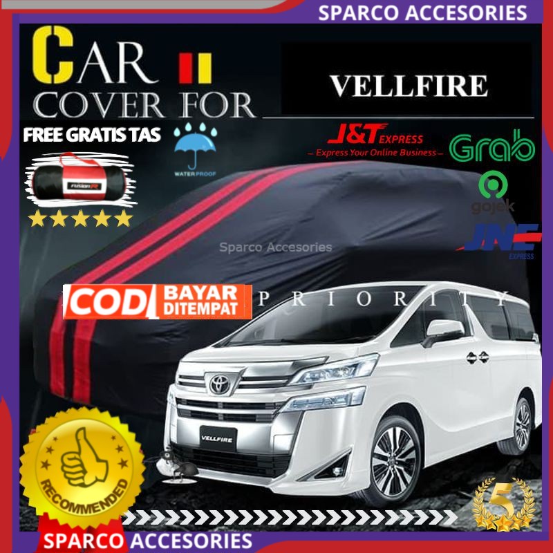 Cover Mobil Toyota VELLFIRE Sarung Selimut Mobil Toyota VELLFIRE Waterproof JF1