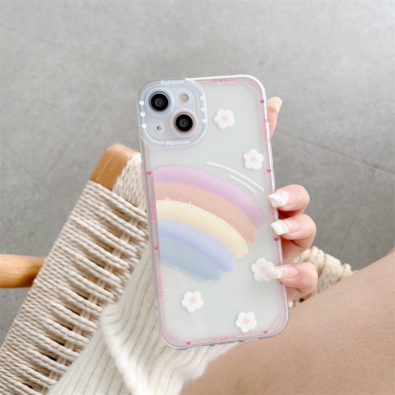 Soft Case Silikon Warna Pelangi Untuk Xiaomi Redmi Note 11 11s 10 10s 9 9s 8 Pro Redmi 10C 10A 10 9A 9C 9T 8 8A Mi 11T Poco X3 NFC Pro