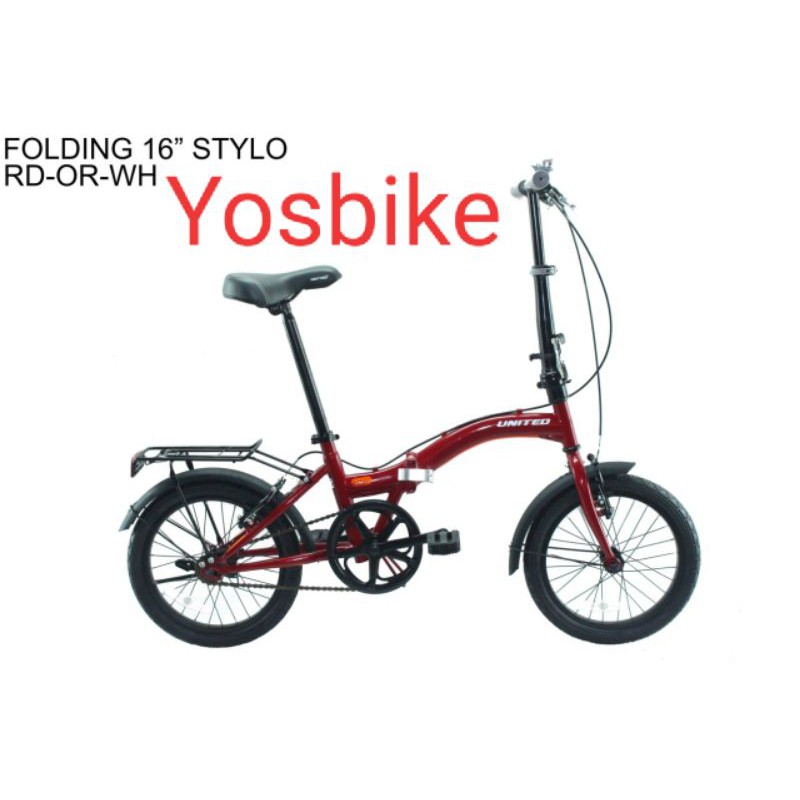 sepeda lipat UNITED STYLO 16' INCH (PROMO)