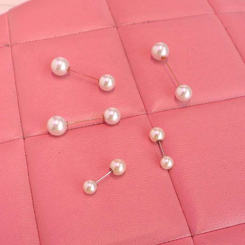 Tuspin hijab Pearl White Chrome Aksesoris muslim terbaru murah-putih