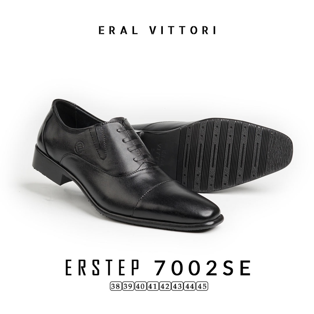 Eral Vittori - Erstep 7002 SE Sepatu Pria Pantofel Formal Oxford Kerja Kantor Hitam Coklat