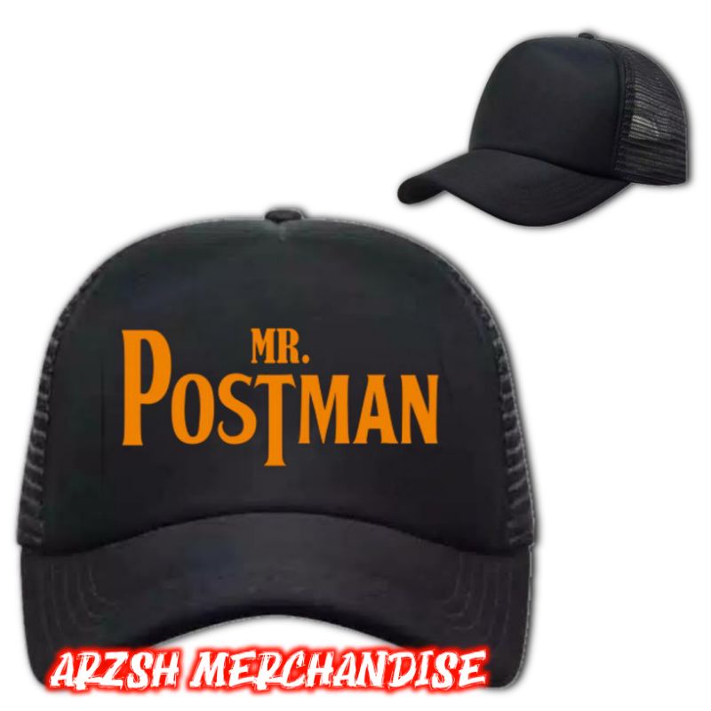 Topi Pos Indonesia - Topi Trucker Jaring Mr. Postman Pos Indonesia