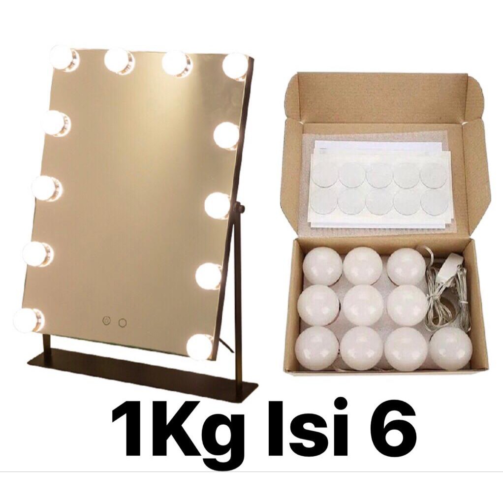 1kg Isi 6 Lampu Vanity Lampu Make Up 3 Warna Led Vanity Light Shopee Indonesia