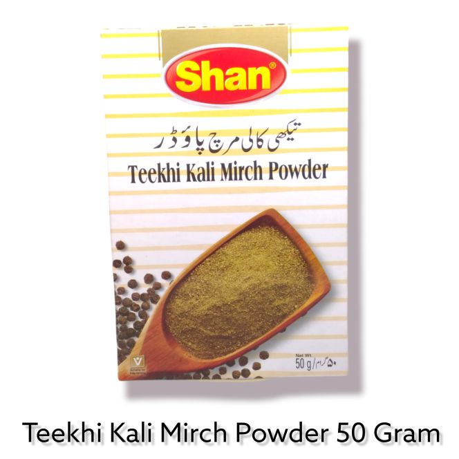 

(100% ORI) TEEKHI KALI MIRCH POWDER SHAN 50 Gram 50gr 50g Bubuk Lada Hitam Black Pepper