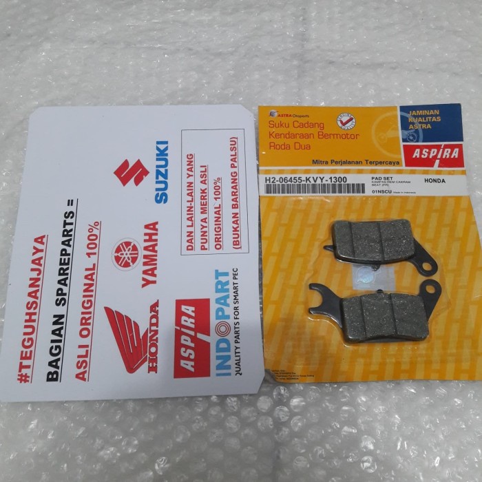Kampas Rem Cakram / Dispad Depan - BEAT Old / Lama / Karburator Asli ASPIRA