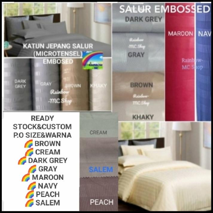 Sprei Katun Jepang 160X200&180X200 T30-40