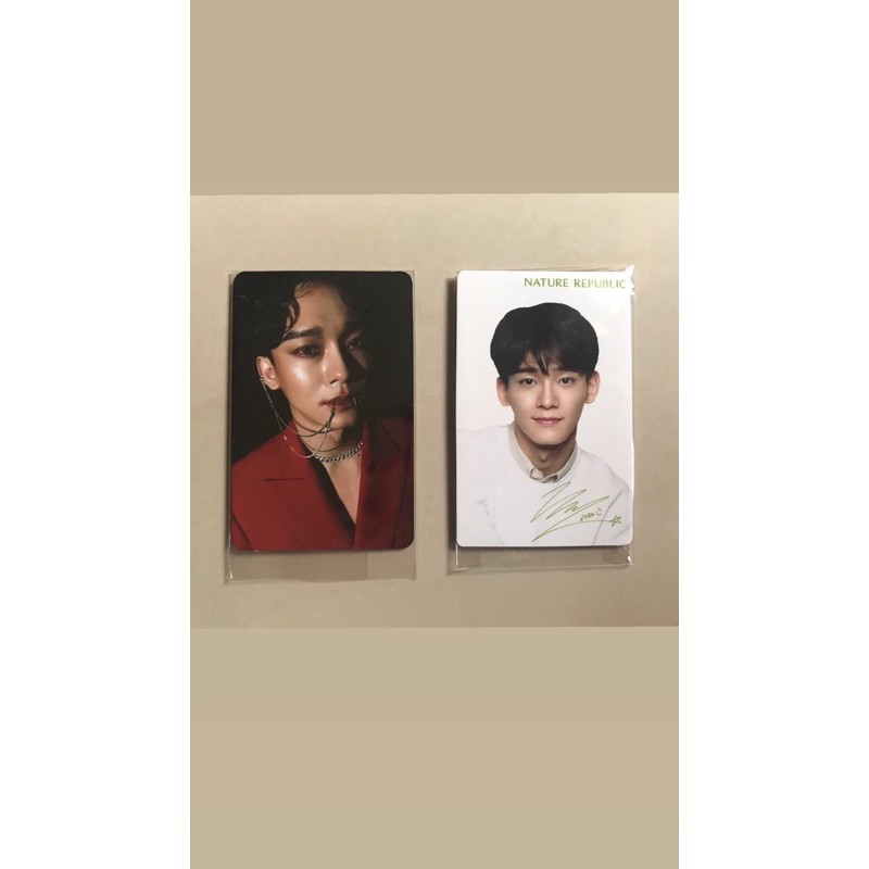 Official (PC) Photocard + Folded Poster Chen Obsession versi X-EXO , Photocard Natrep