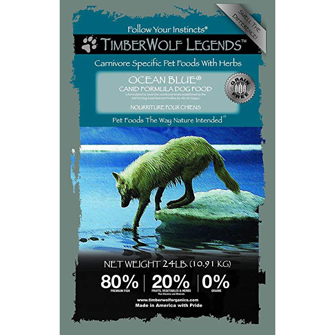 msg-Timberwolf Legend Ocean Blue (Salmon & Herring) Grain Free Dogfood 1,3 Kg [ DOGFOOD PERTAMAX]