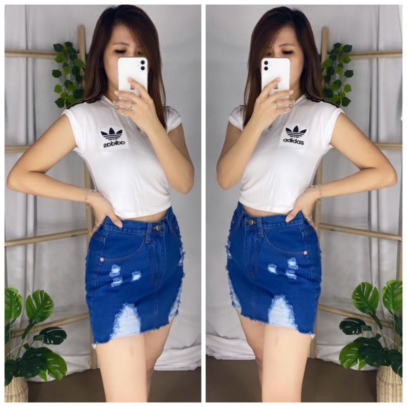 READY CODE GBJ06 / ROK MINI SOBEK JEANS IMPORT BANGKOK (Grosir Pilih 3pc) RA857