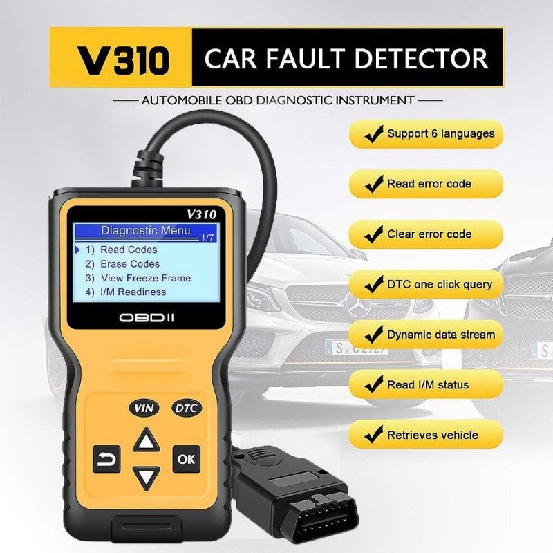 Scanner Mesin Mobil Sistem Elektronik OBD2 Pembaca Kode Diagnostik