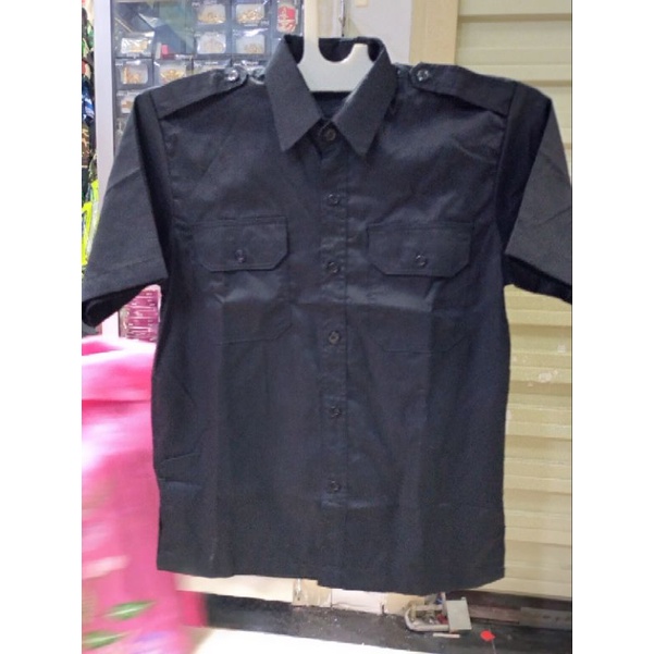 BAJU ATASAN/KERJA /HITAM POLOS