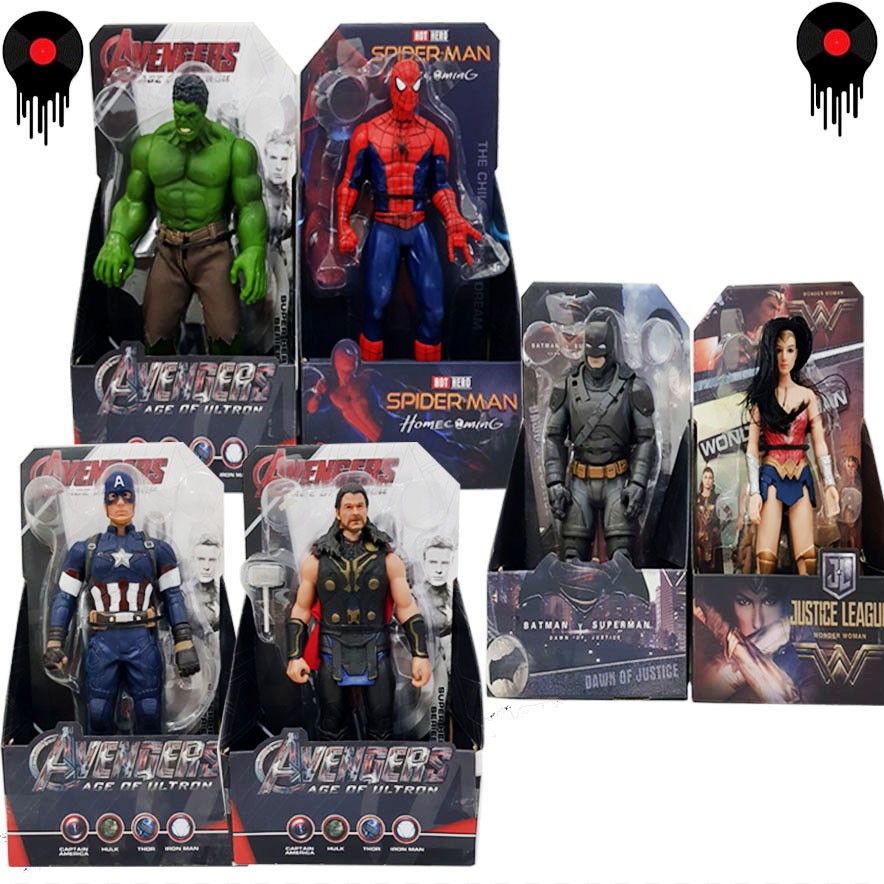 Figur superhero avenger marvel danDC/thor,captain america,batman,hulk ,spiderman,wonder woman[3320b]