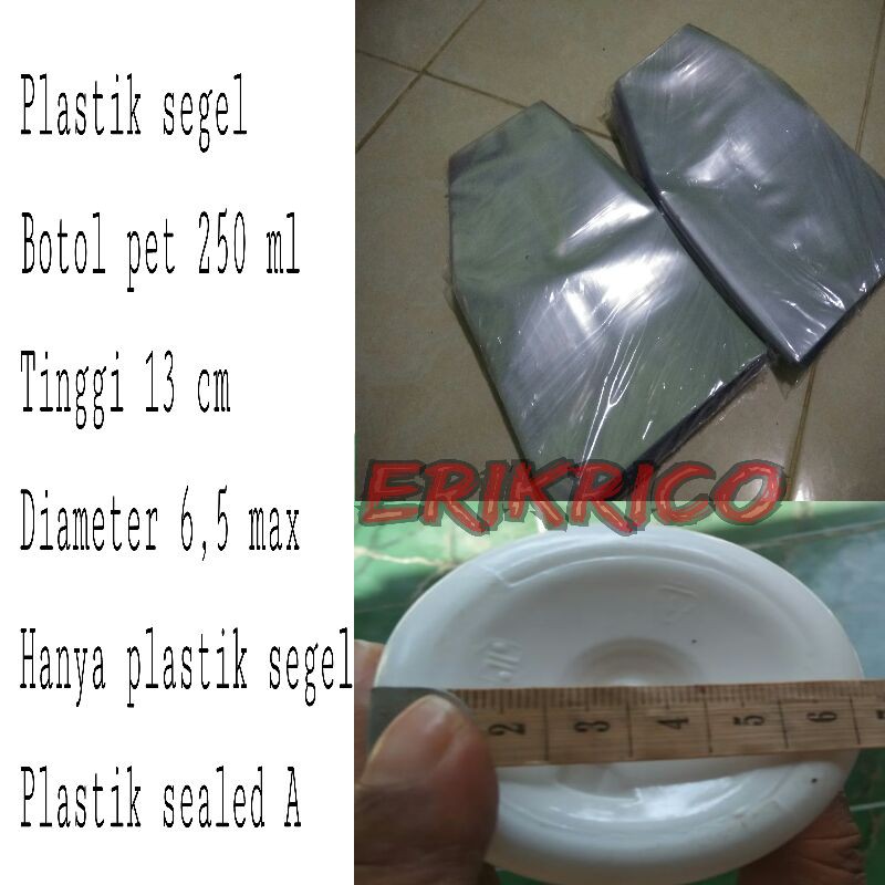 

plastik segel botol pet 250 ml