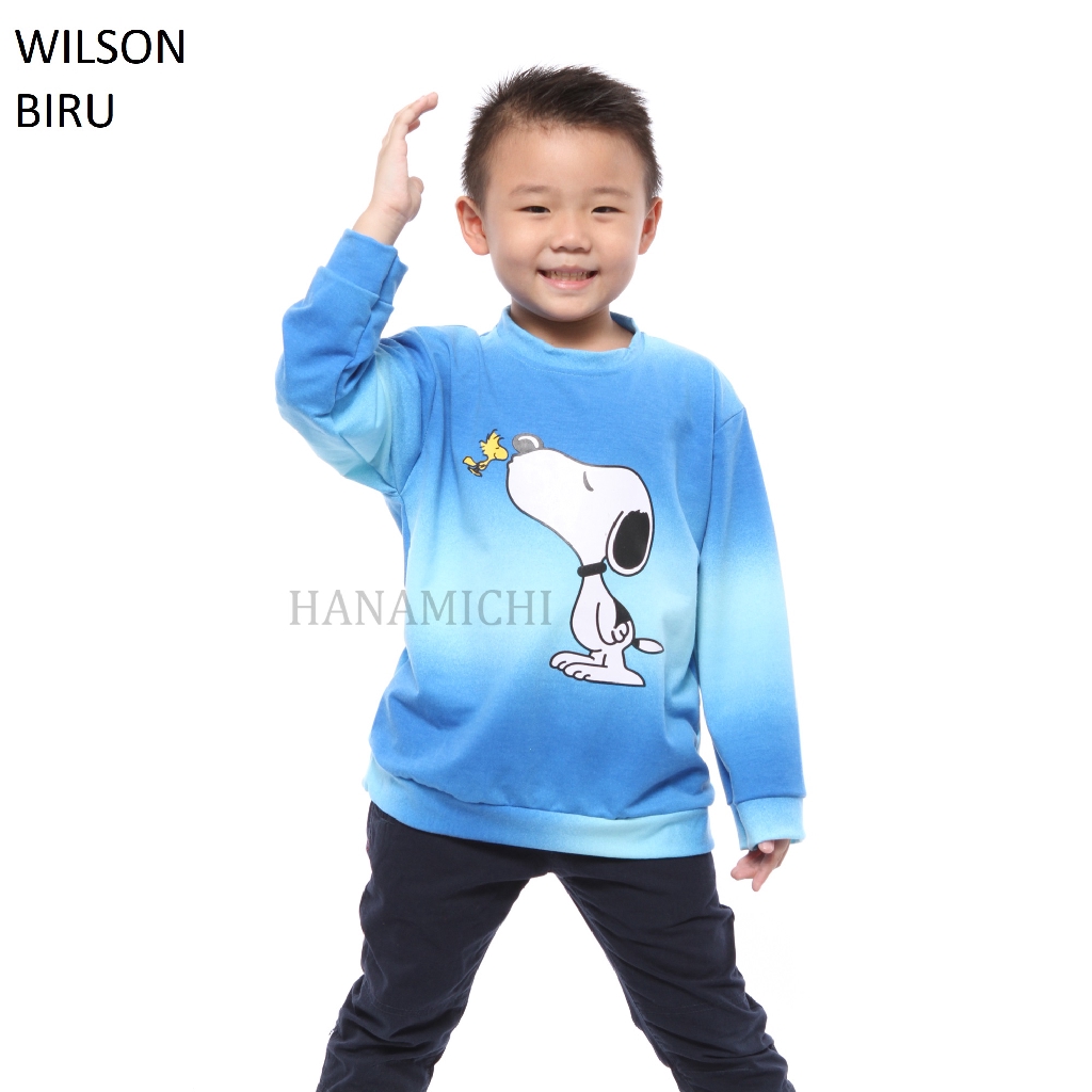 Hanamichi WILSON Baju Sweater Anak Lengan Panjang