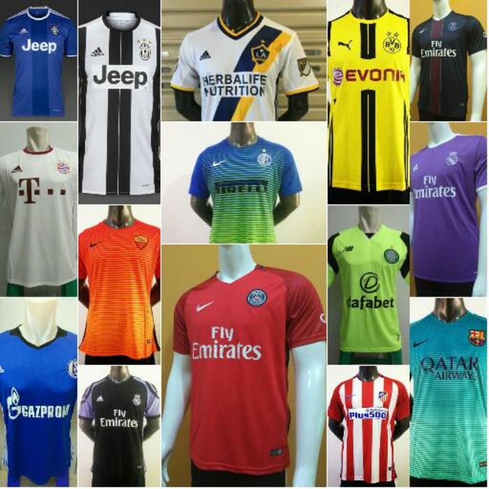 Baju Bola  OBRAL TERMURAH 100.000/3PCS JERSEY CLUB GRADE ORI BAHAN SERAT