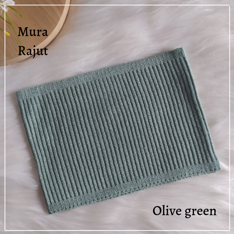 Bandana Rajut Premium Inner Ciput Rajut Anisa Polos High Quality