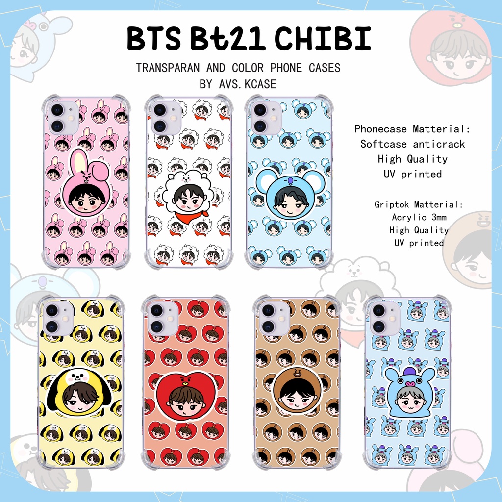 BTS BT21 Chibi member Phone cases