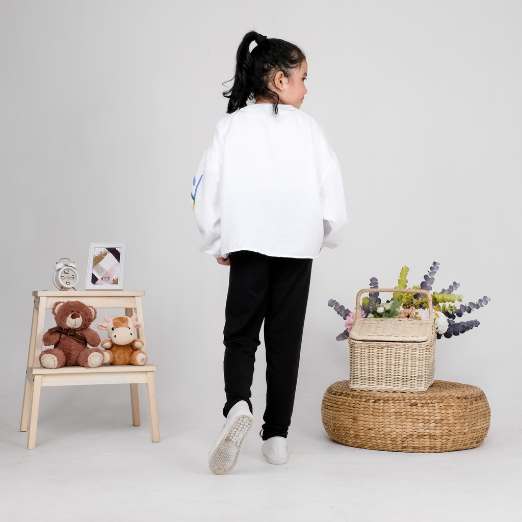 Sweater anak perempuan JUSTIN PELANGI Baju jaket anak perempuan 6-10 tahun