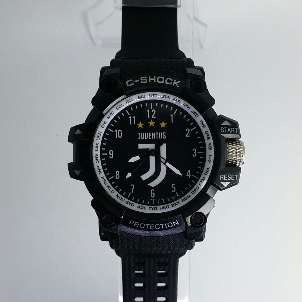 Jam Tangan Juventus Logo New Outdoor Anti Air List Putih