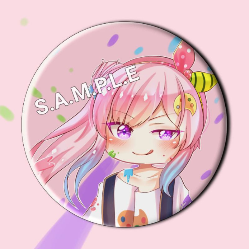 Button Pin Badge Bros Anime Hololive Airani Iofifteen - Hololive ID